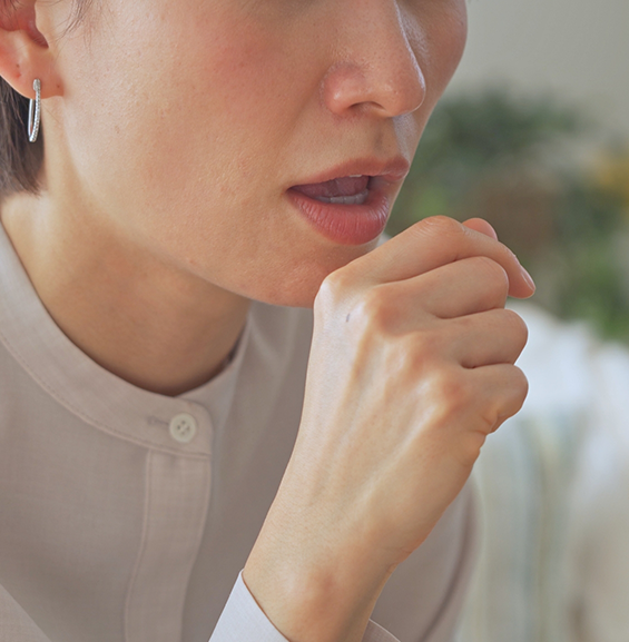 Person coughing
