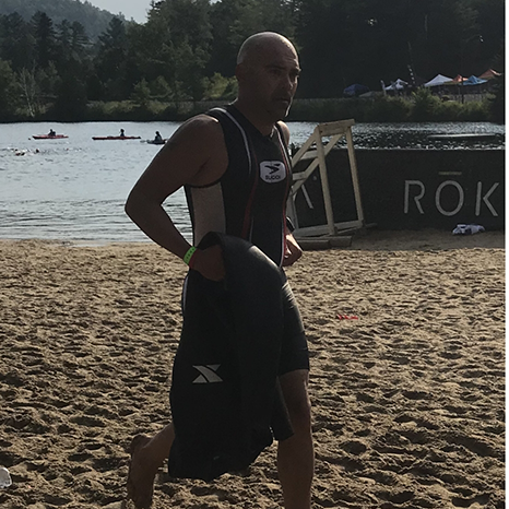 Doctor Young running in a race