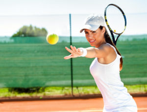 A dentist in Allentown suggest wearing a mouthguard while playing tennis.