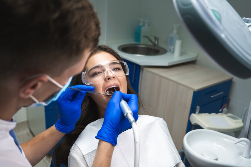 patient getting a root canal